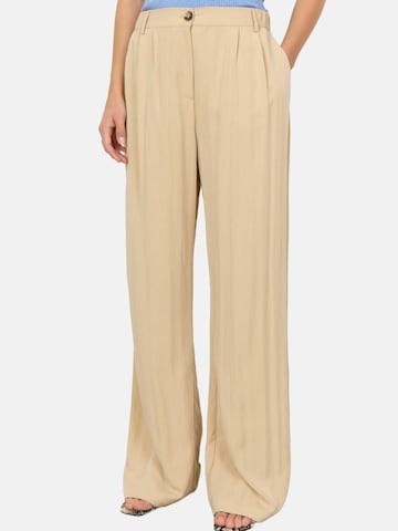 Soyaconcept Regular Broek ' PAIGE 2-C ' in Beige: voorkant