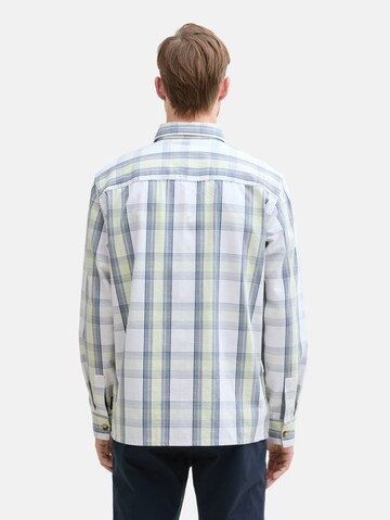 Coupe regular Chemise TOM TAILOR en bleu