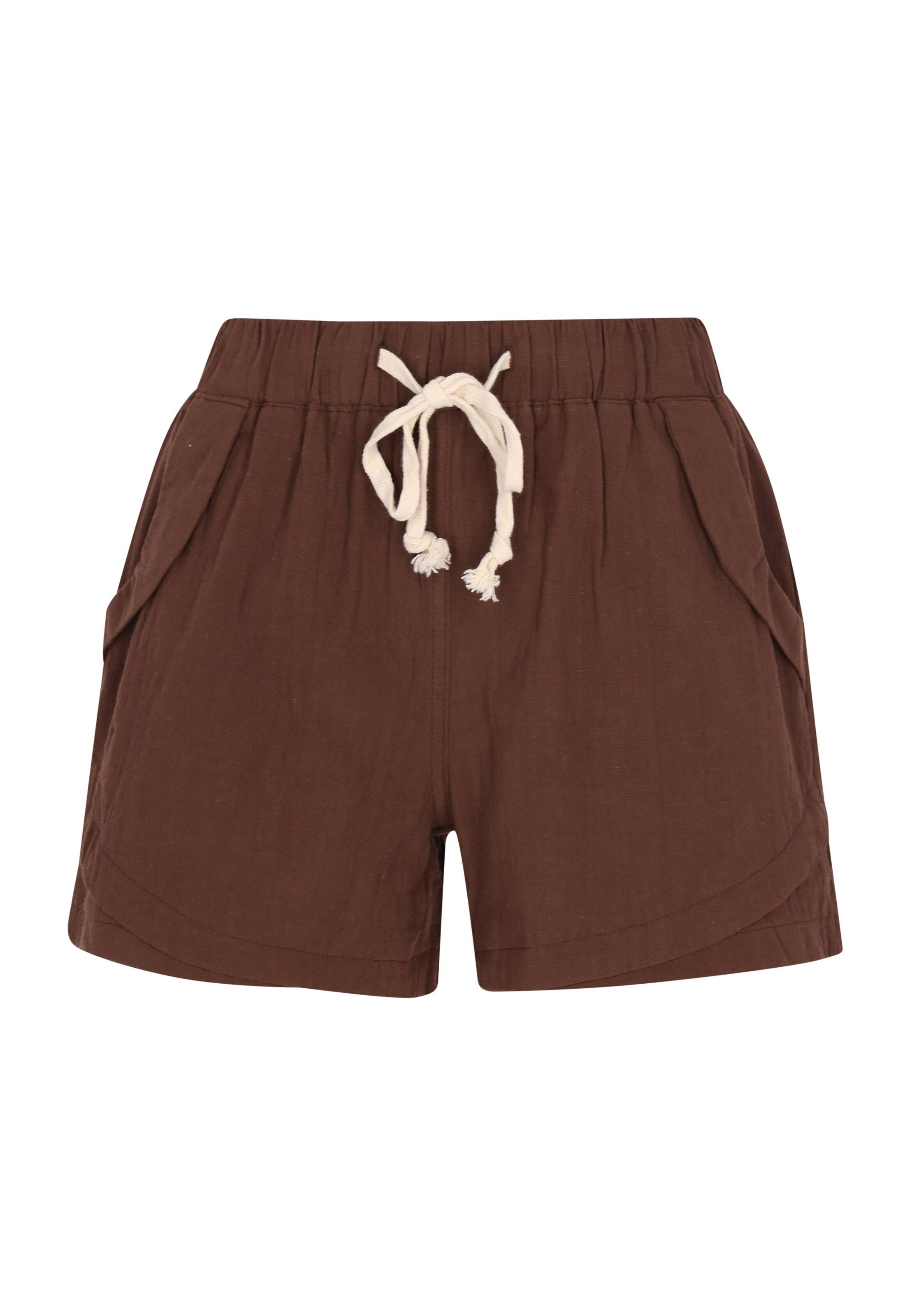 MIMO Regular Broek in Bruin: voorkant