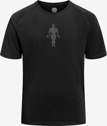 GOLD´S GYM APPAREL Functioneel shirt 'Rob' in Zwart: voorkant