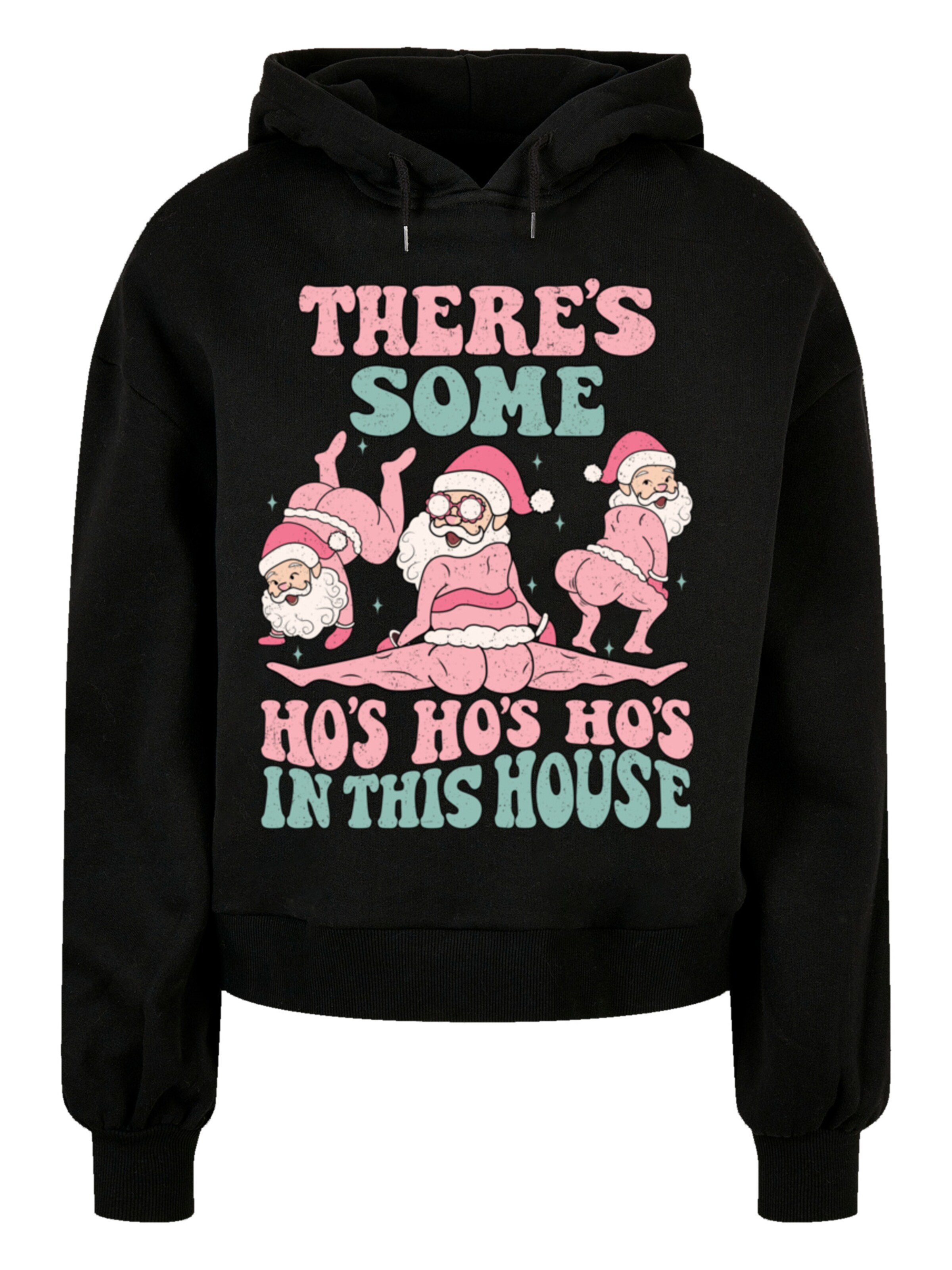 F4NT4STIC Sweatshirt in Zwart: voorkant