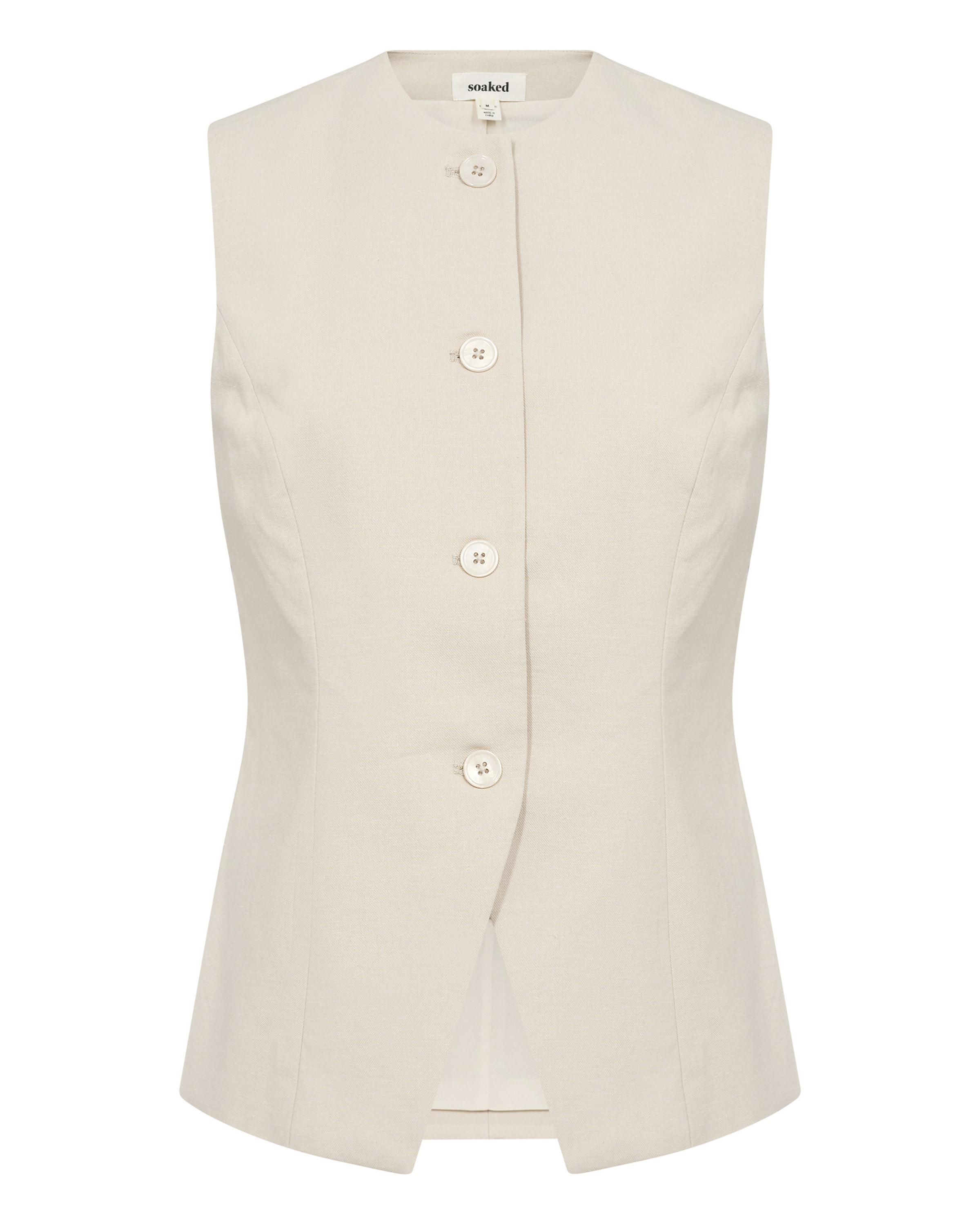 SOAKED IN LUXURY - Chaleco en beige: frente