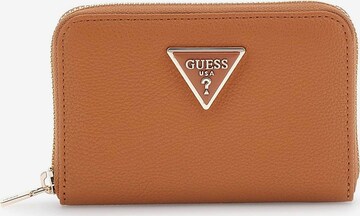 GUESS Wallet 'Meridian' in Brown: front