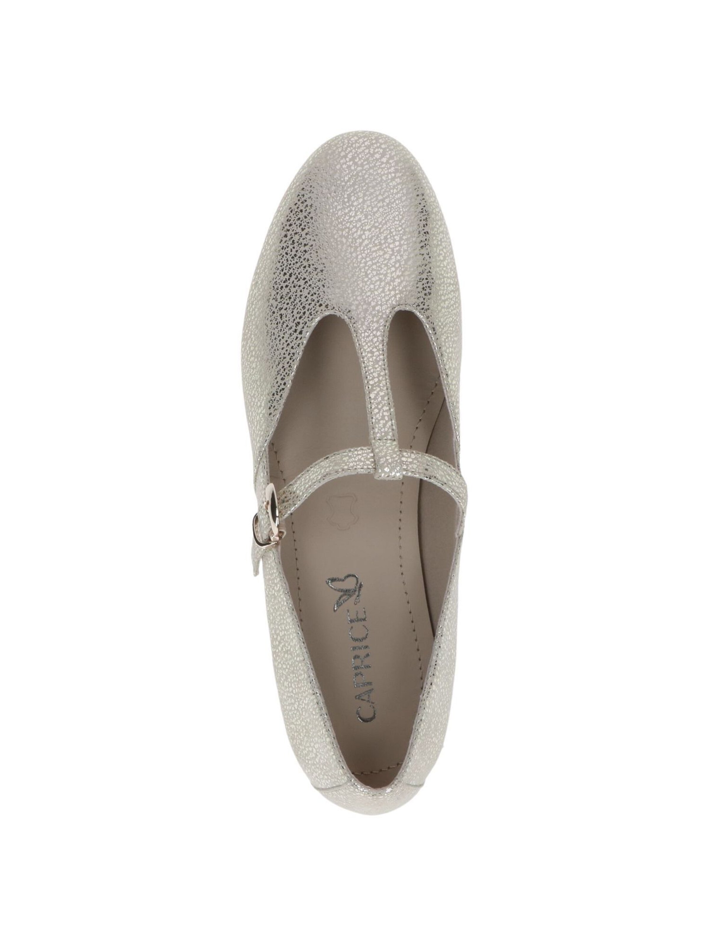 CAPRICE Classic Flats in Silver