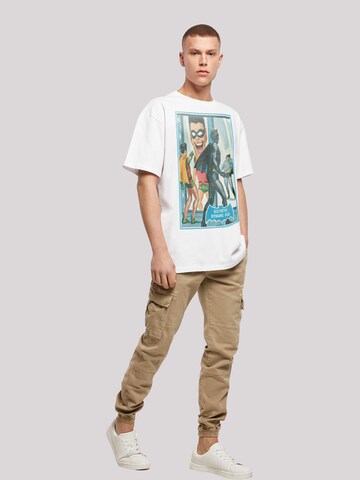 T-Shirt 'DC Comics Batman TV Dynamic Duo' F4NT4STIC en blanc