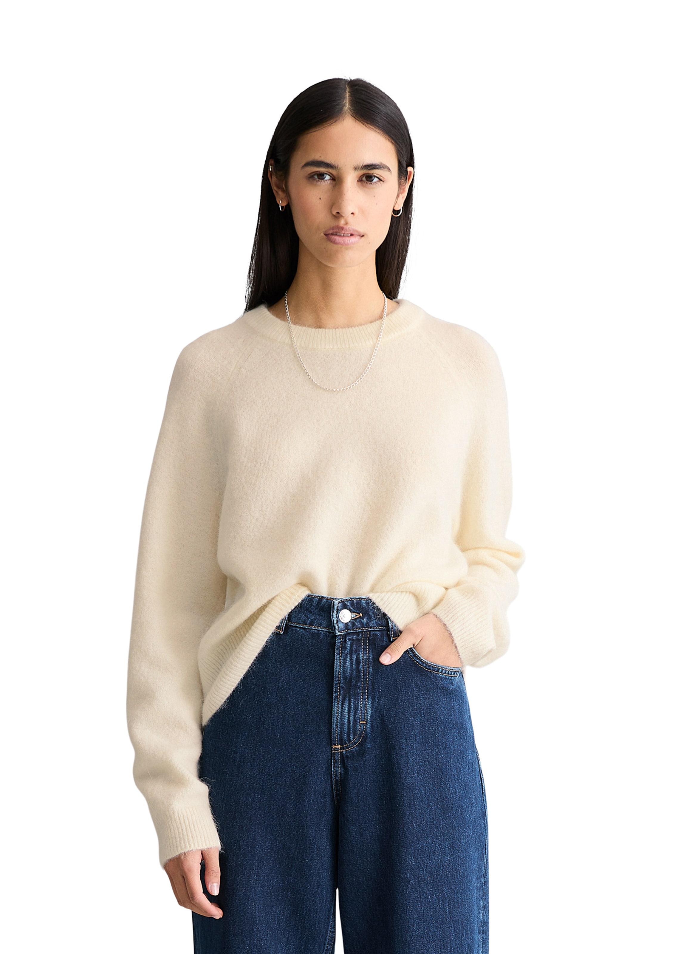 Marc O'Polo DENIM Sweater in Beige: front