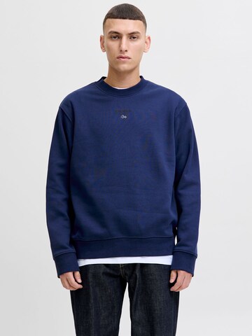 Sweat-shirt JACK & JONES en bleu : devant