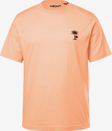 Men Plus Shirt in Orange: front