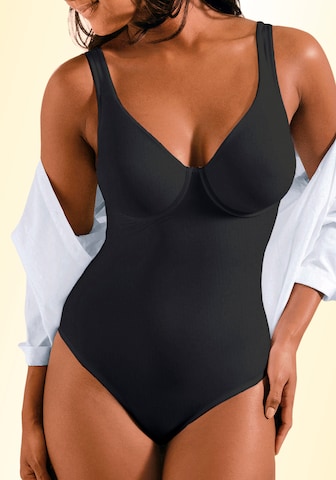 NUANCE Bodysuit in Black: front