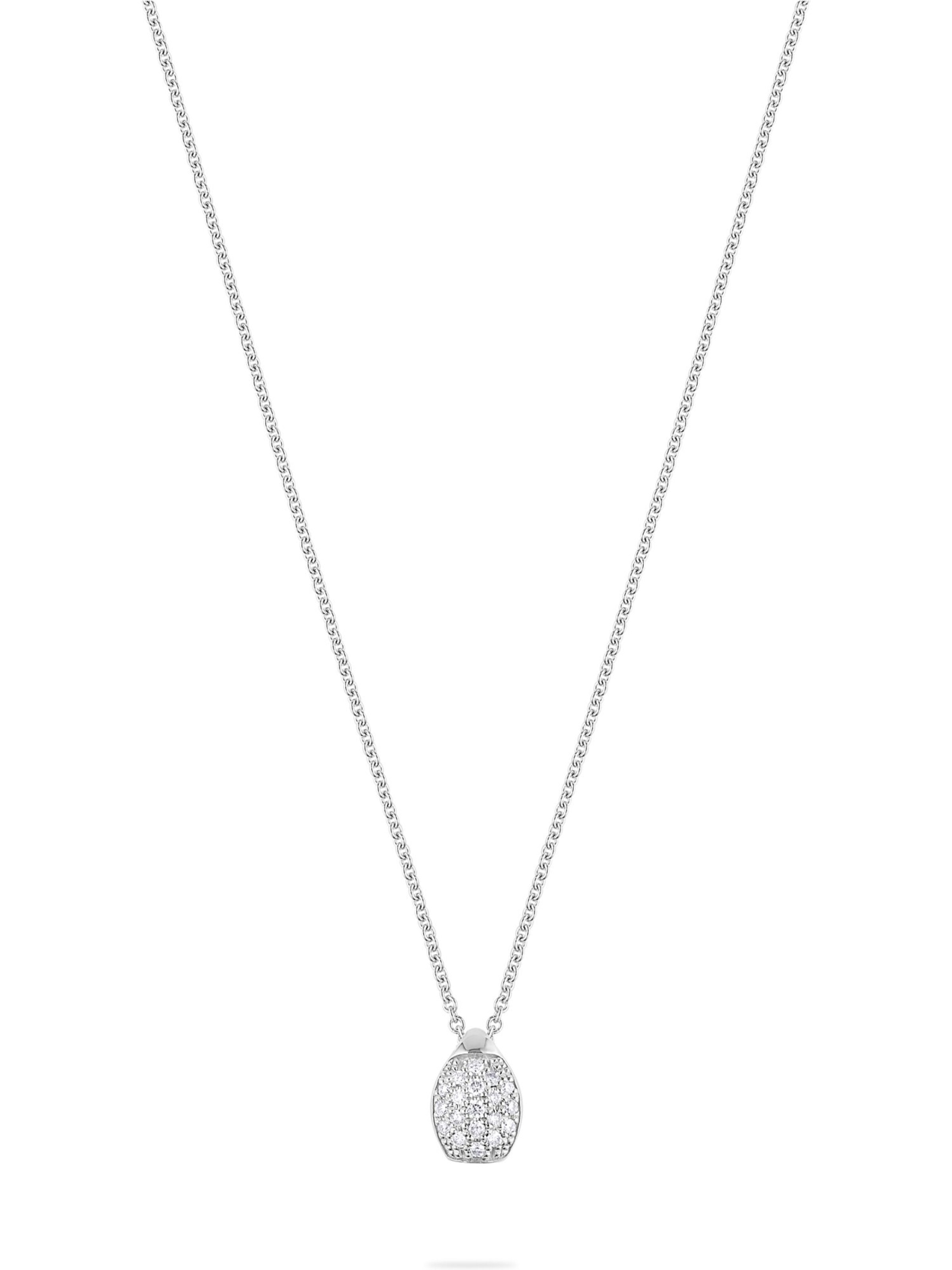 CHRIST Necklace in White: front