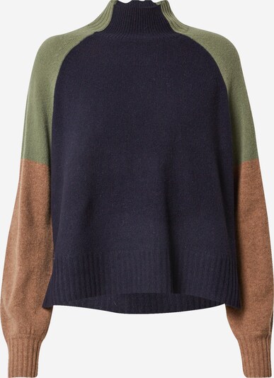 Pullover Whistles di colore beige / blu scuro / oliva, Visualizzazione prodotti