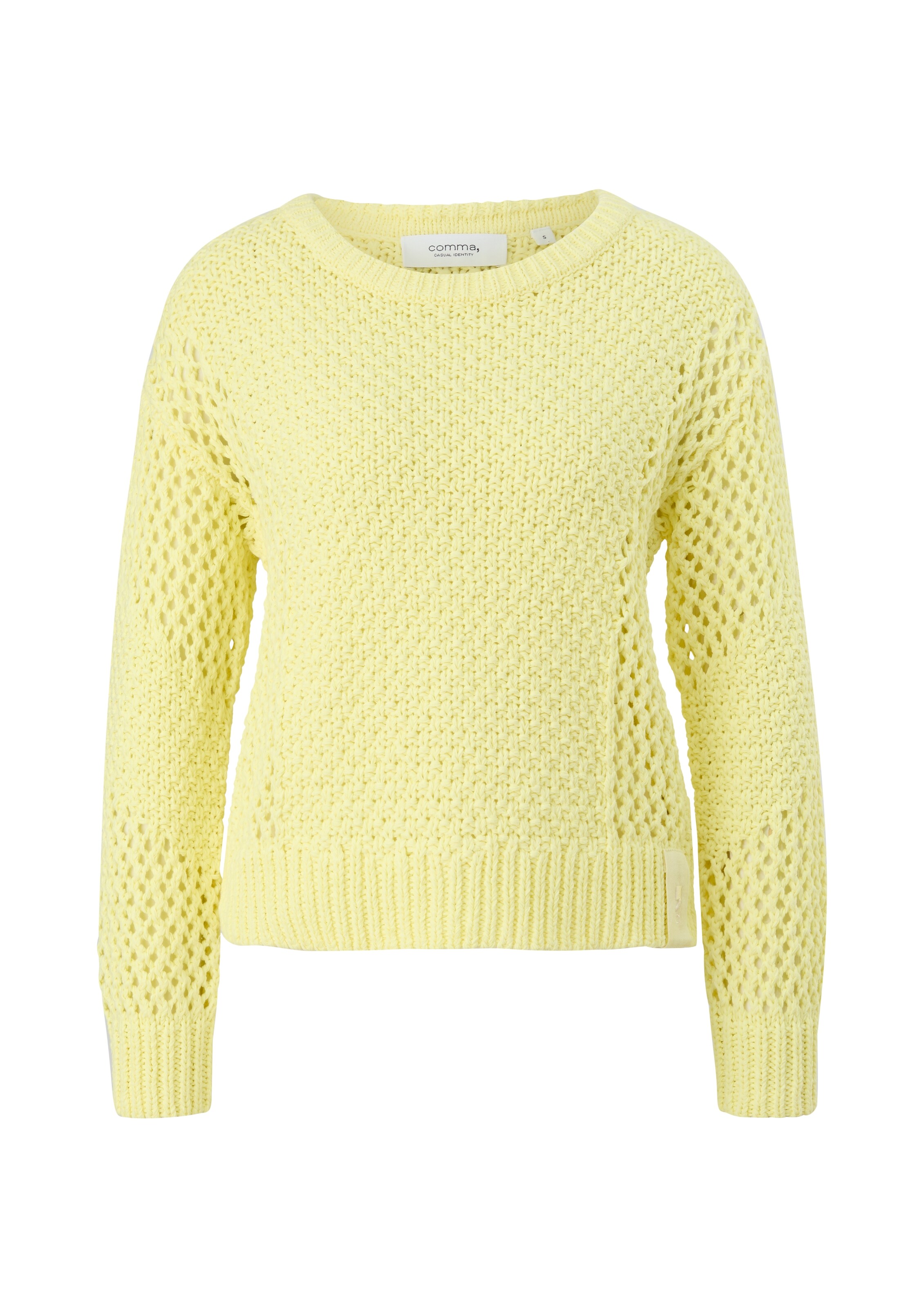 comma casual identity Pullover in Gelb: Vorderseite