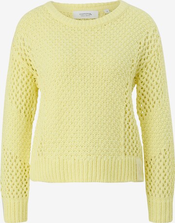 Pull-over comma casual identity en jaune : devant