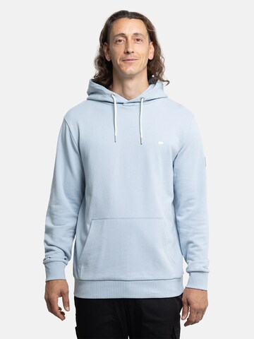 FORSBERG Sweatshirt 'Hoodie mit Logo auf Brust und Rücken' in Blue