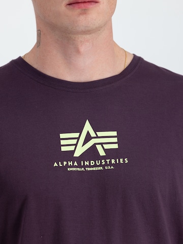 ALPHA INDUSTRIES Tričko – fialová
