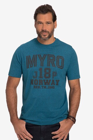 T-Shirt JP1880 en bleu : devant