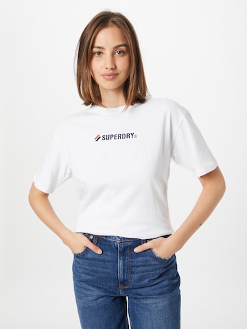 Superdry T-Shirt in Weiß: predná strana