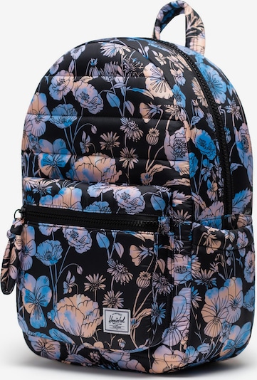 Herschel Rucksack 'Settlement' in blau / koralle / schwarz / weiß, Produktansicht