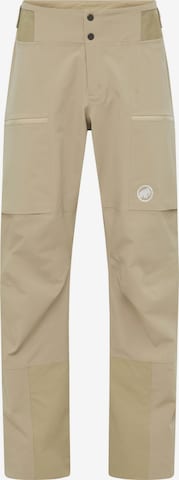 MAMMUT Outdoor Pants in Brown: front