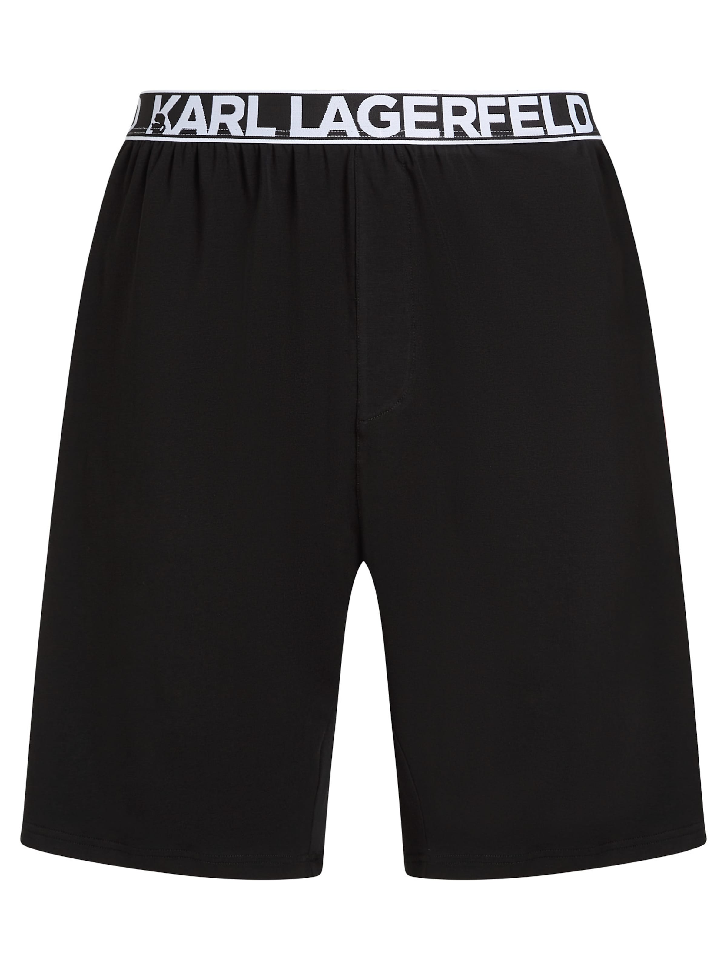 Karl Lagerfeld Pyjamahousut värissä musta: etupuoli