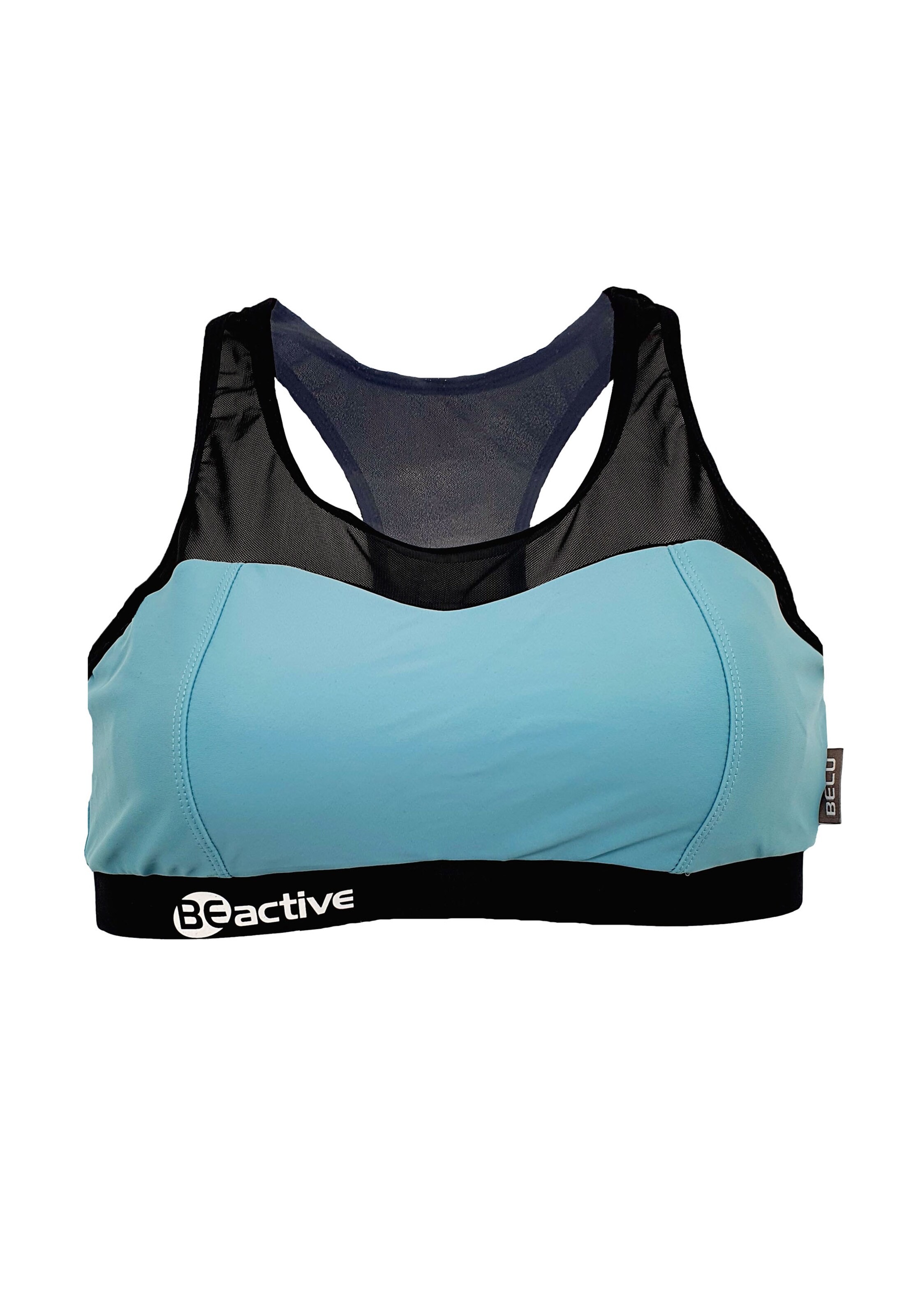 BECO the world of aquasports T-Shirt Bikini-Oberteil 'BEactive' in Grün: Vorderseite