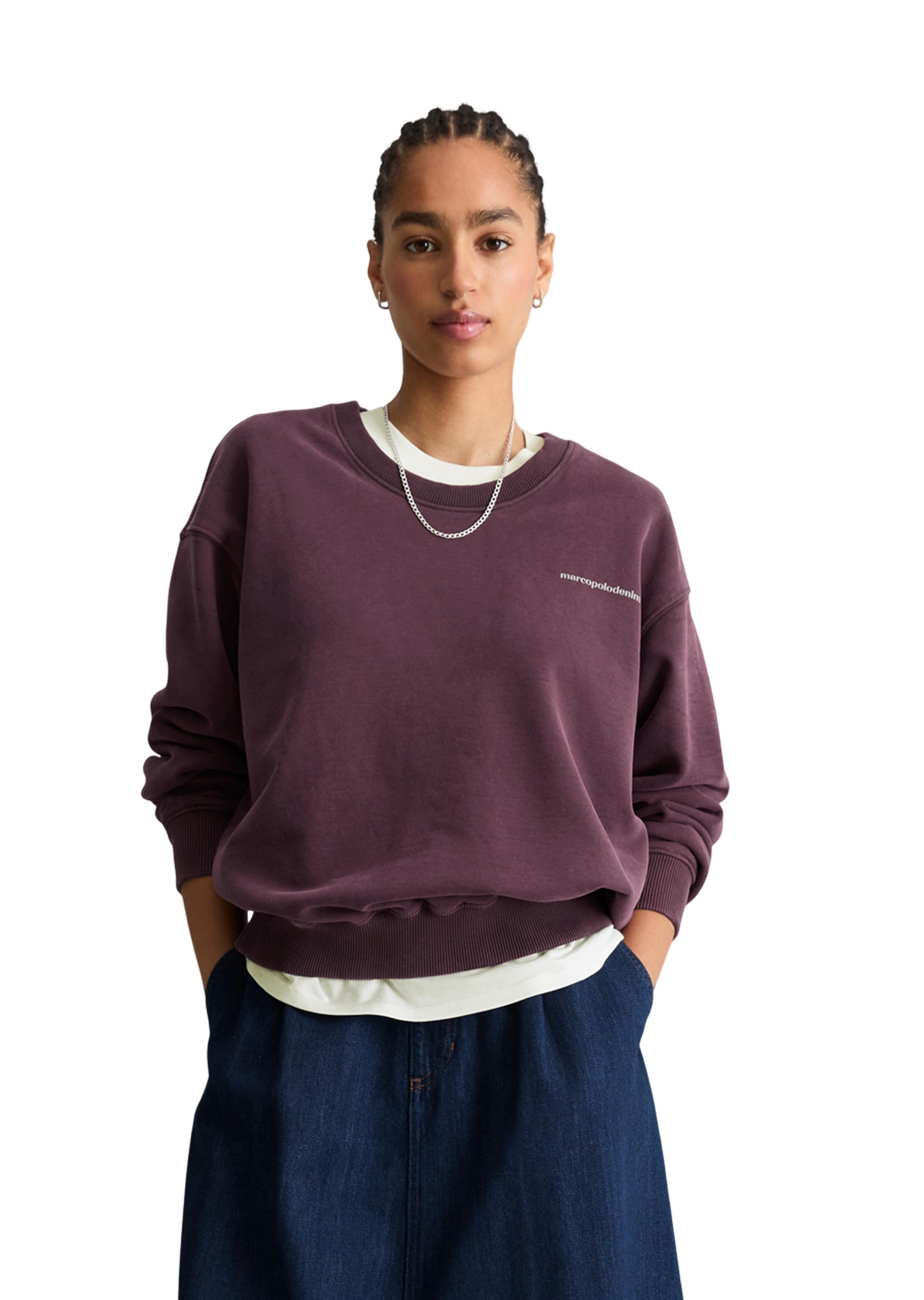 Sweat-shirt Marc O'Polo DENIM en rouge : devant