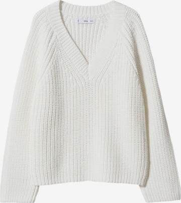 MANGO Pullover 'Frutilav' i hvid: forside