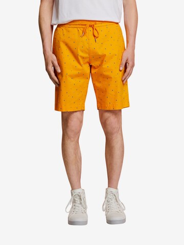 ESPRIT Regular Broek in Oranje: voorkant