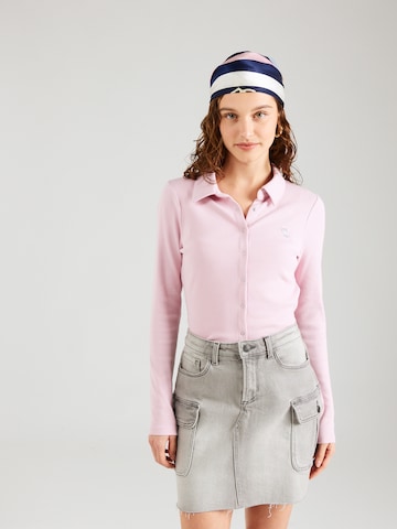 Abercrombie & Fitch - Camisa em rosa: frente