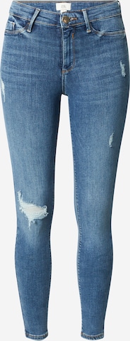 River Island Skinny Jeans 'MOLLY HERMAN' in Blue: front
