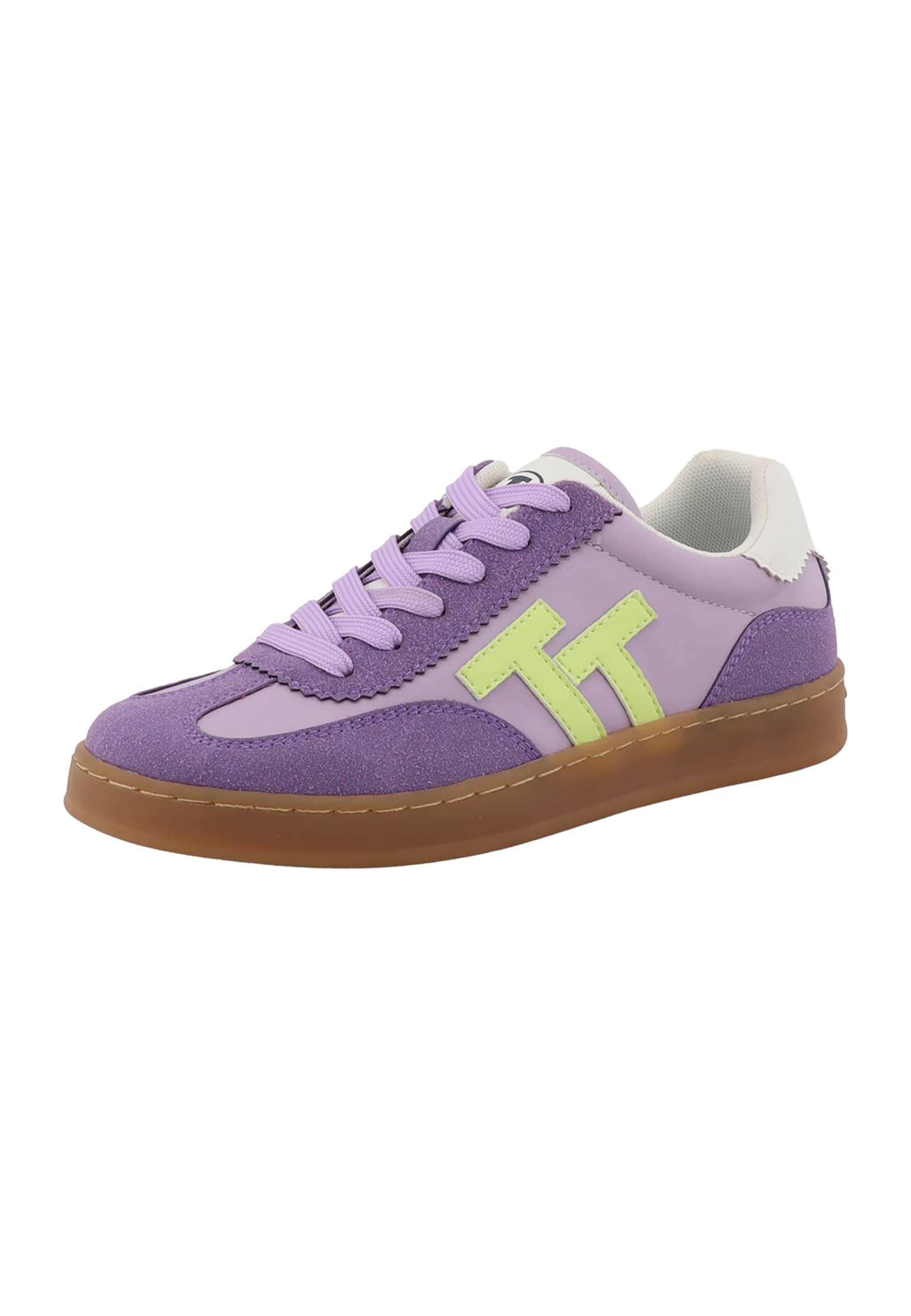 TOM TAILOR - Zapatillas deportivas bajas en lila: frente