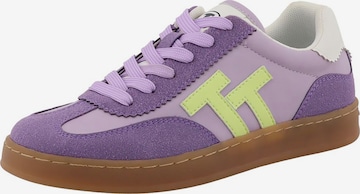TOM TAILOR - Zapatillas deportivas bajas en lila: frente