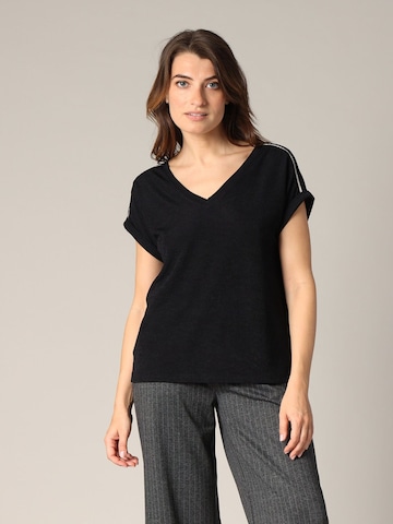 T-shirt 'Kriva' Deeluxe en noir : devant