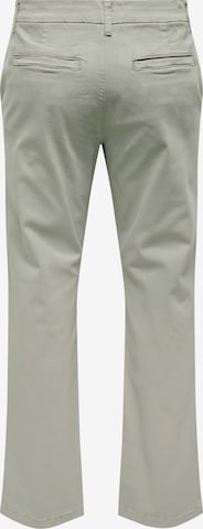 Only & Sons Regular Chino Pants 'EDGE' in Green