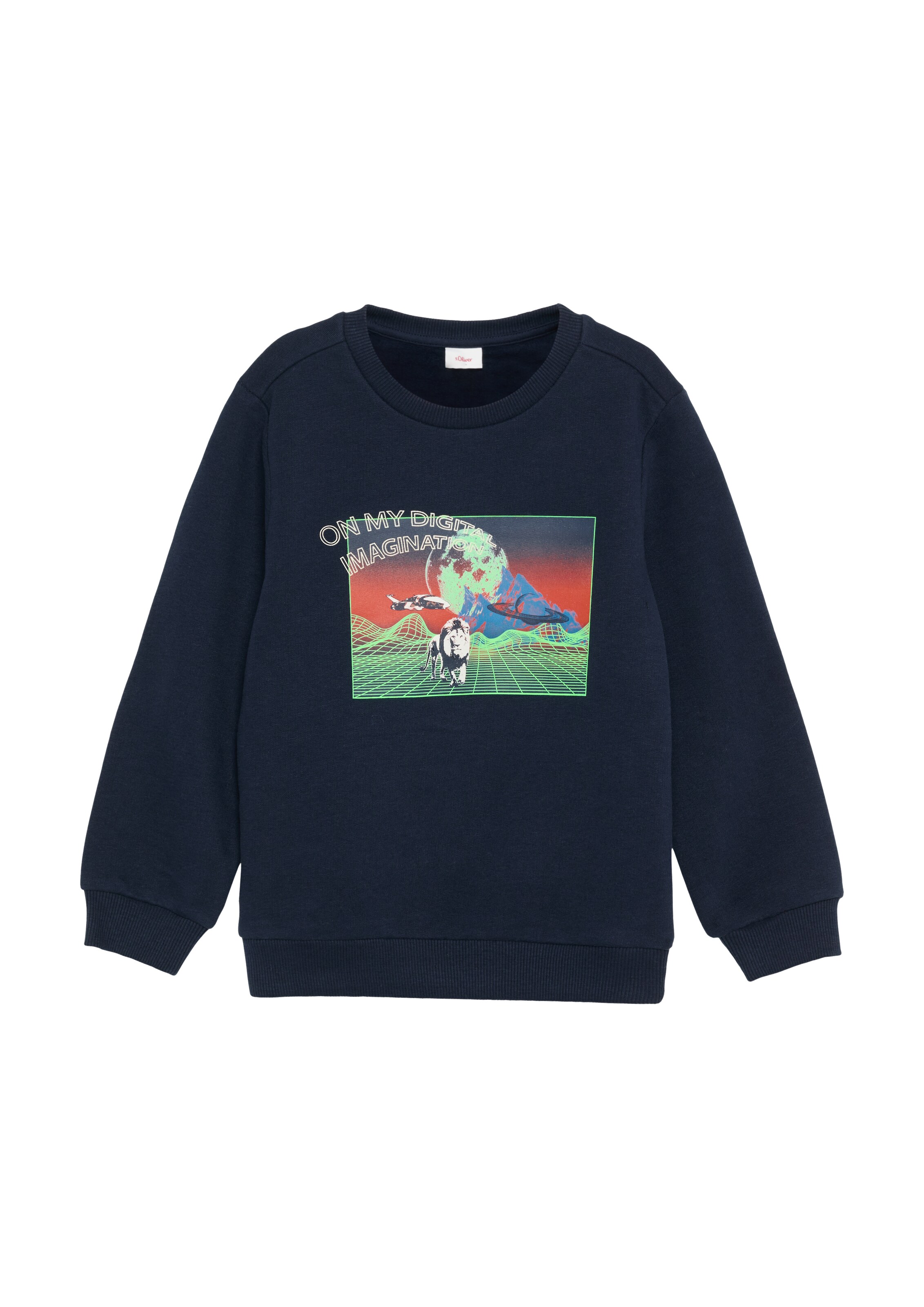 s.Oliver Sweatshirt in Blau: Vorderseite