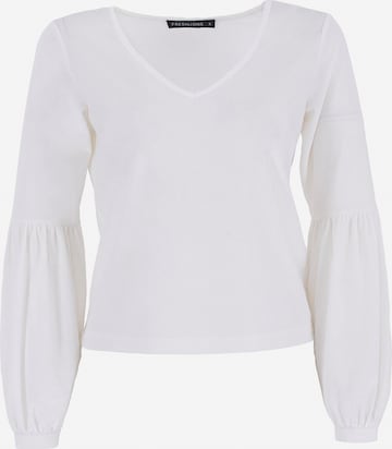 FRESHLIONS Shirt 'Viveka' in Wit: voorkant