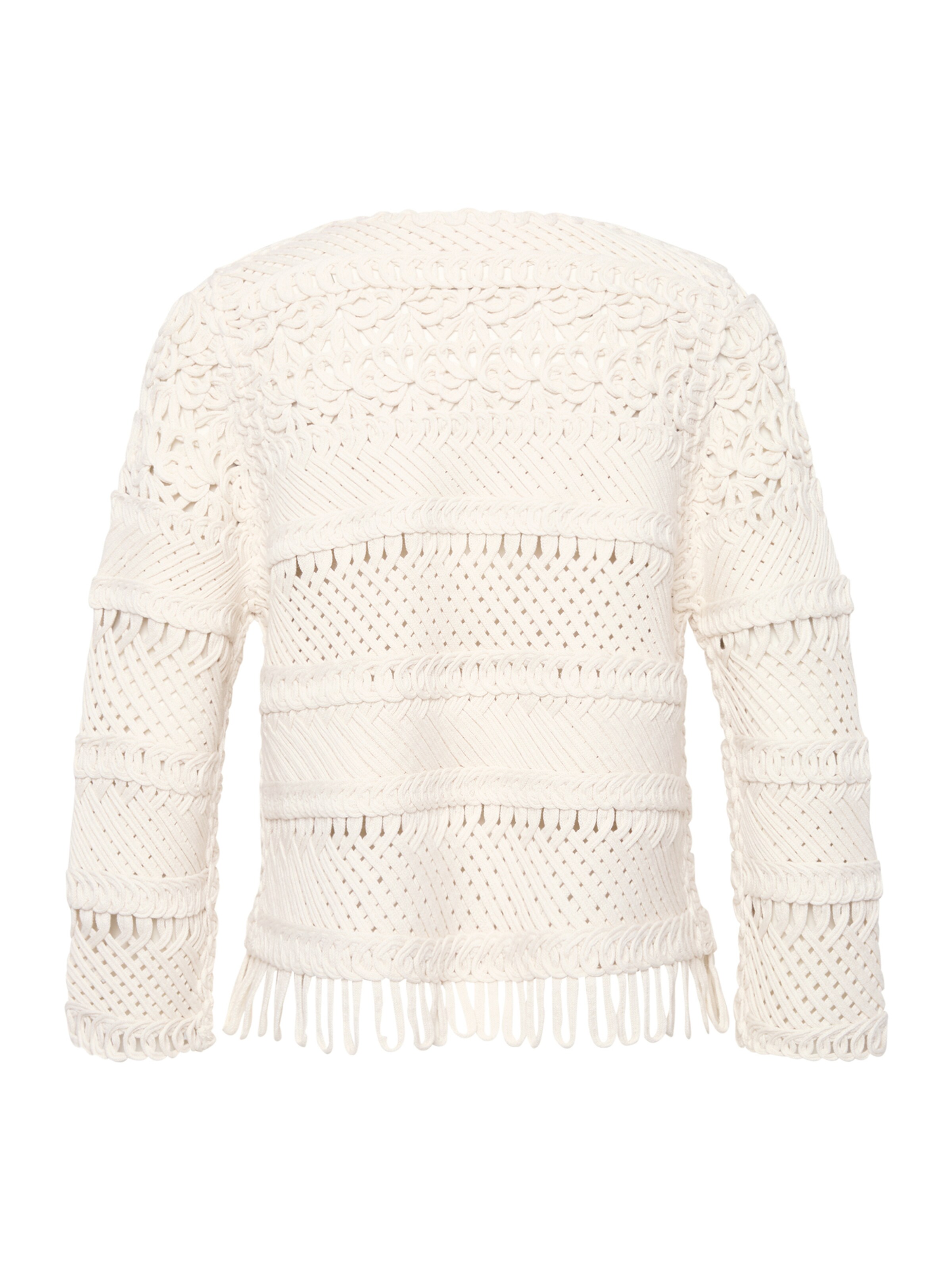 Cartoon Strickjacke in Beige