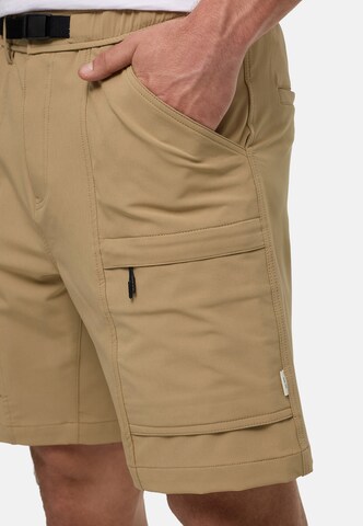 INDICODE JEANS Regular Cargobroek 'Rommie' in Bruin