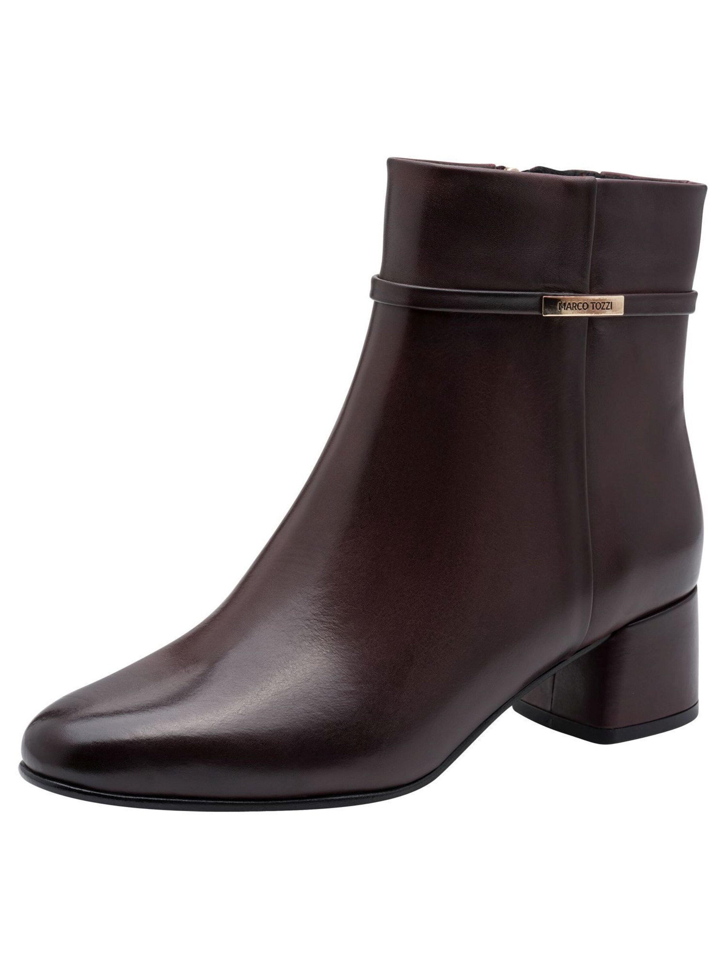 MARCO TOZZI Ankle Boots in Red: front