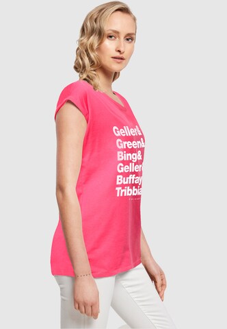 ABSOLUTE CULT T-Shirt 'Friends - Surnames' in Pink
