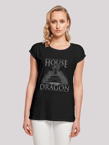 F4NT4STIC Shirt 'House Of The Dragon Throne' in Black: front