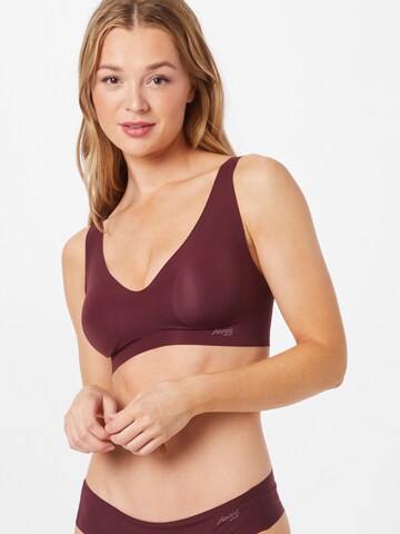 SLOGGI Regular Bra 'Zero Feel' in Red: front