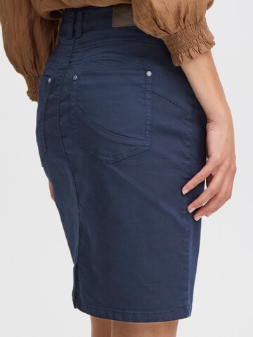 PULZ Jeans Rock 'ROSITA' in Blau
