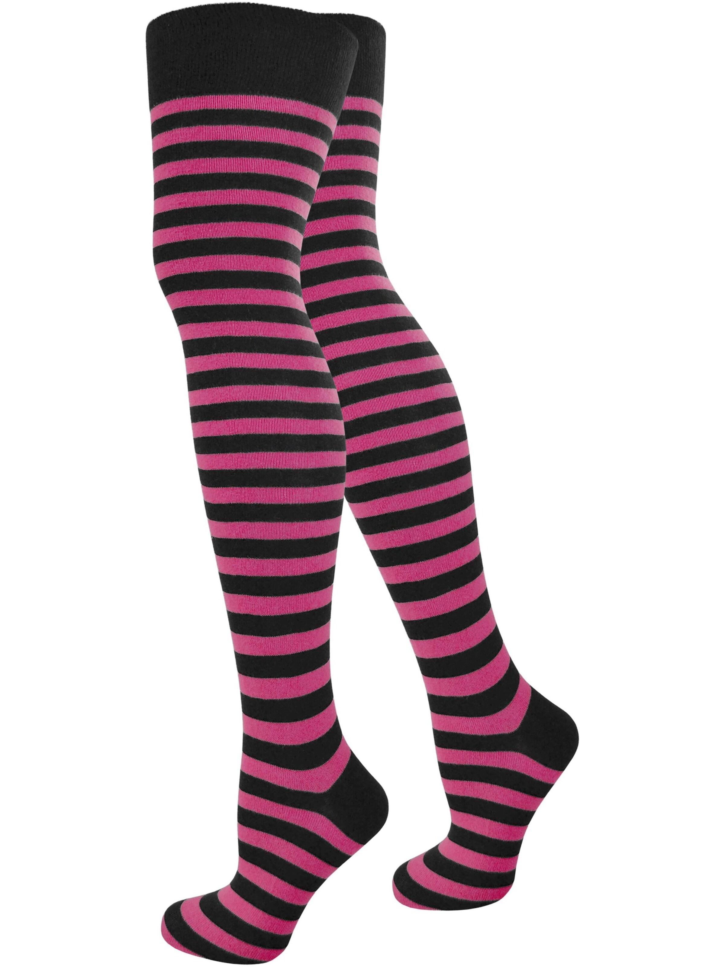 Chaussettes montantes normani en noir : devant