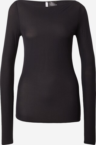 WEEKDAY Shirt in Black: front