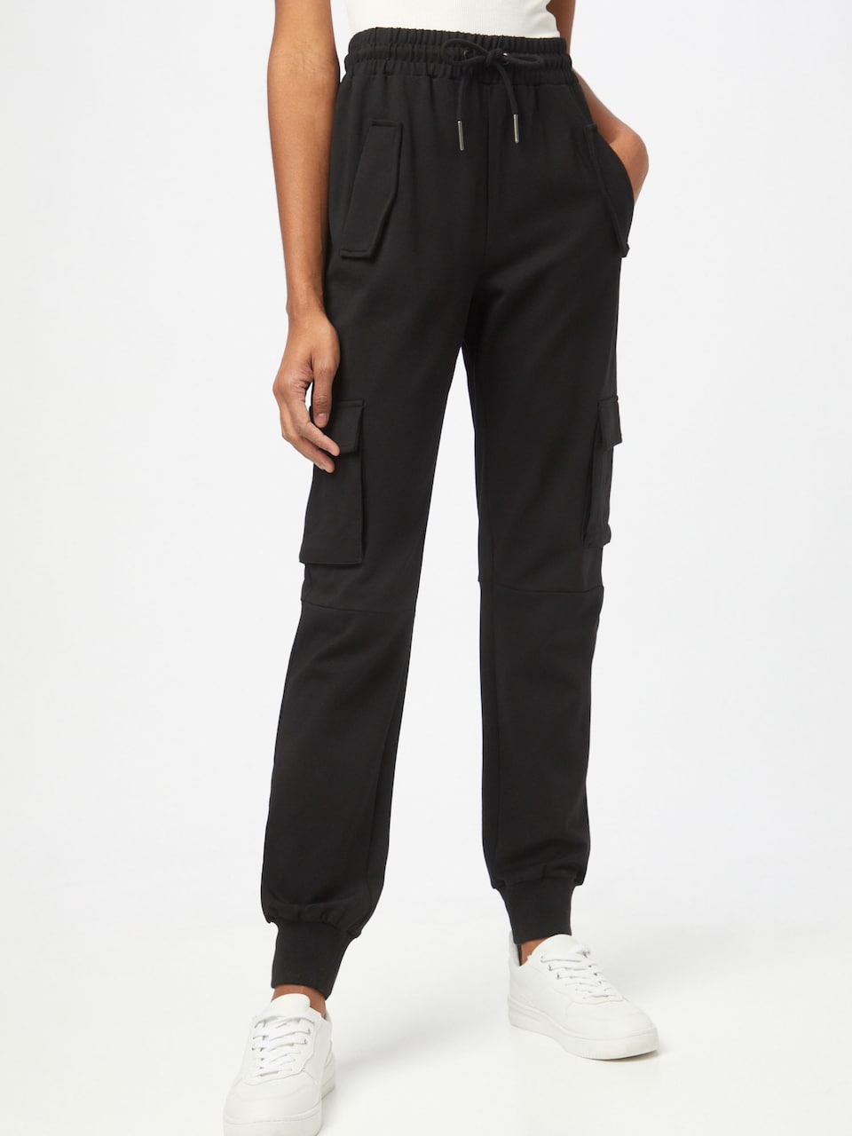 Cargo Hose Damen Schwarz