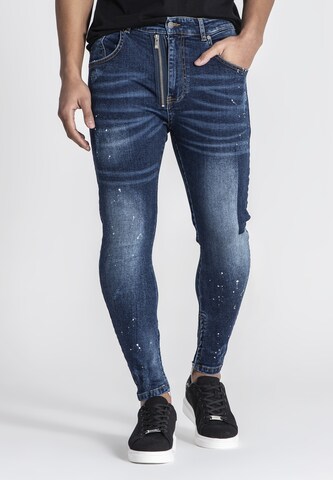 Skinny Jean 'Mania' Gianni Kavanagh en bleu : devant