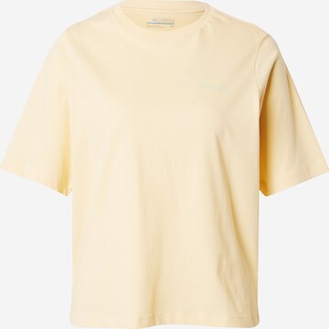 COLUMBIA Λειτουργικό μπλουζάκι 'North Cascades' σε κίτρινο: μπροστά