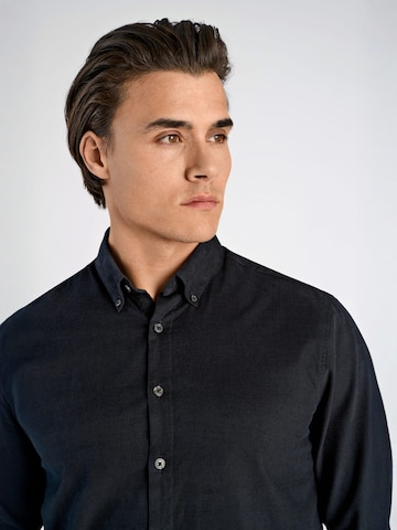 Lindbergh Regular fit Overhemd in Zwart