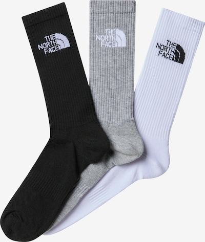 THE NORTH FACE Chaussettes en gris chiné / noir / blanc, Vue avec produit